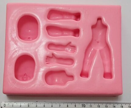 MOLDE SILICONE BONECO E BONECA UNIVERSAL GRANDE
