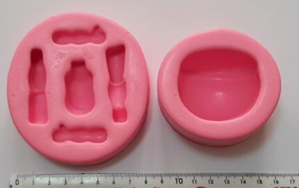 MOLDE SILICONE BONECOS KIT 02 PEÇAS