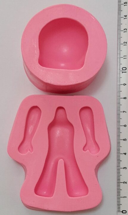 MOLDE SILICONE MODELO BONECO UNIVERSAL MÉDIO