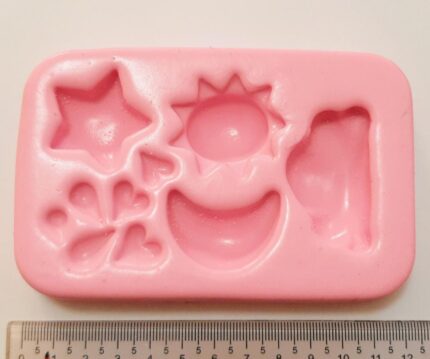 MOLDE SILICONE SOL E LUA