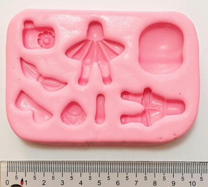 MOLDE SILICONE APLIQUE LAÇO DE PRINCESA