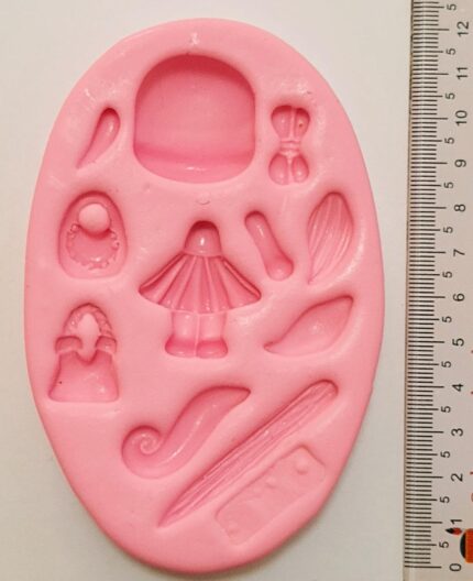 MOLDE SILICONE APLIQUE LAÇO DE PRINCESA