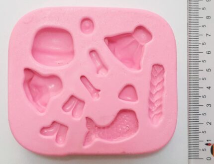 MOLDE SILICONE APLIQUE LAÇO DE PRINCESA
