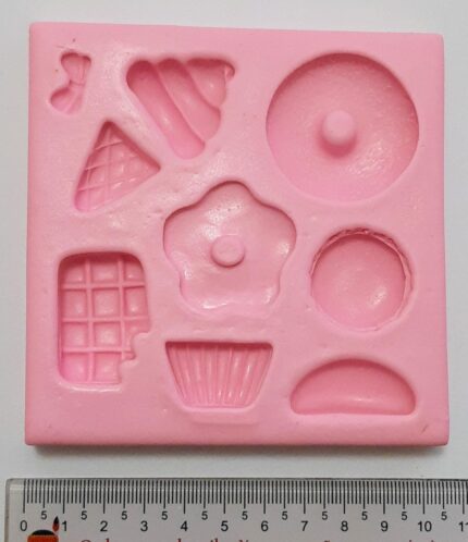 MOLDE SILICONE TORTAS, BOLOS E SORVETES
