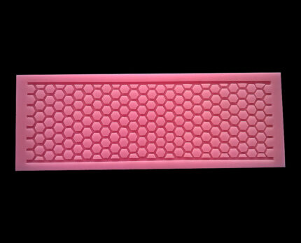 Molde Tapete Renda De Açúcar Colmeia  Silicone Dura-flex
