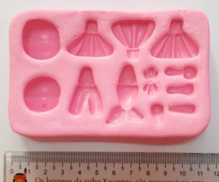 MOLDE SILICONE APLIQUES DE PRINCESA