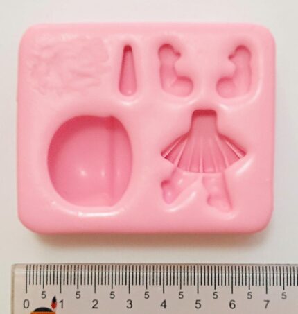 MOLDE SILICONE APLIQUE DE BONECA FOFINHA