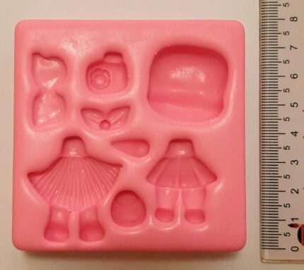 MOLDE SILICONE APLIQUE BONEQUINHA LINDA