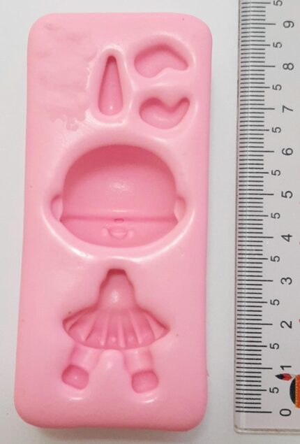 MOLDE SILICONE BONEQUINHA AMORZINHO
