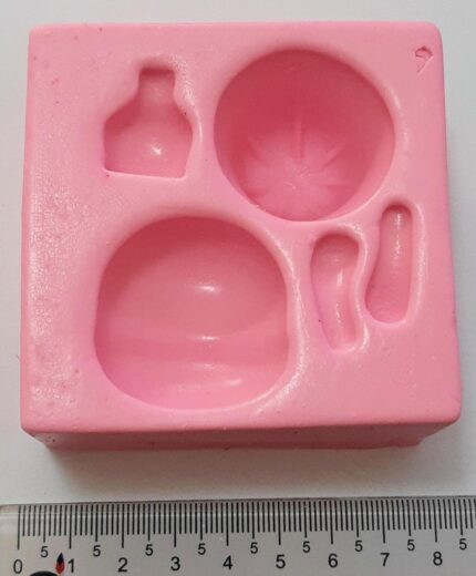 MOLDE SILICONE APLIQUE PRINCESA SAIA BALONE