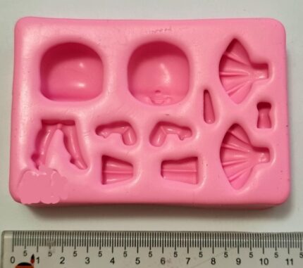 MOLDE SILICONE APLIQUE DE PRINCESA PRECIOSAS