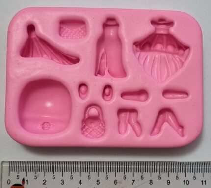 MOLDE SILICONE APLIQUE DE PRINCESA GLAMOUROSA