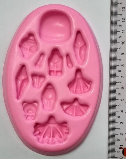 MOLDE SILICONE APLIQUE LAÇO DE PRINCESA