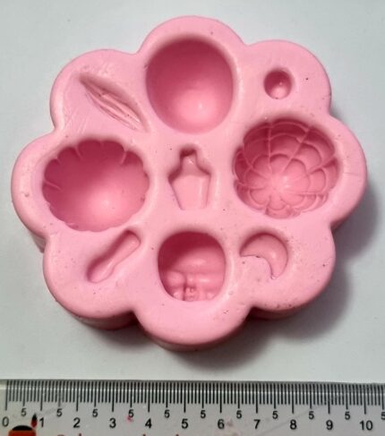 MOLDE SILICONE APLIQUE VESTIDO PRINCESA 2