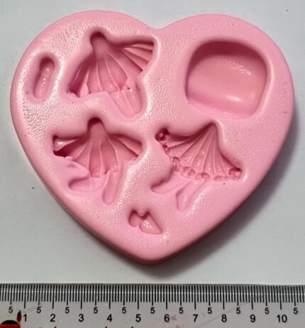 MOLDE SILICONE APLIQUE VESTIDO PRINCESA 3