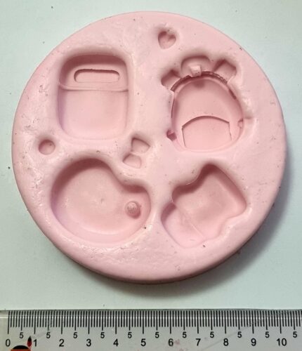 MOLDE SILICONE APLIQUE DE LAÇOS ESCOLAR