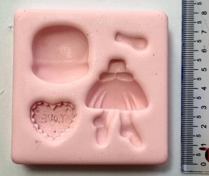 MOLDE SILICONE APLIQUE MENINA LINDA 2