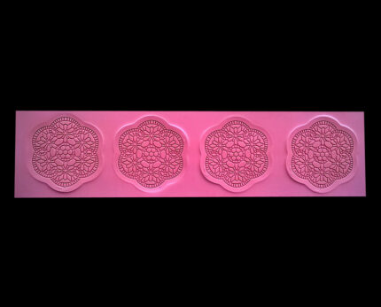 Molde Tapete Renda De Açucar Cupcake Silicone Dura-flex