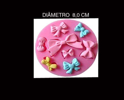 Molde Silicone Laços Para Pasta Americana E Biscuit