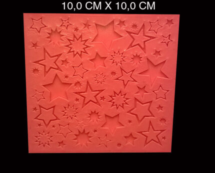 Molde Silicone Modelo Estrelas Dura-flex