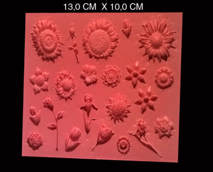 Molde Silicone Modelo Flores Dura-flex