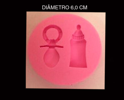 Molde Silicone Mamadeira Chá De Bebê