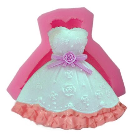 Molde Silicone Modelo Vestido Noiva