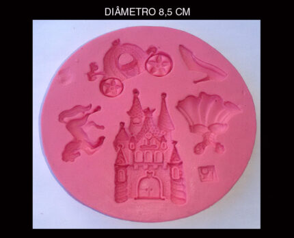 Molde Silicone Modelo Castelo Da Cinderela
