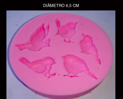 Molde Silicone Modelo Passarinhos