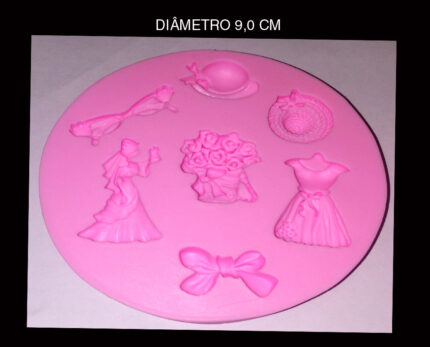 Molde Silicone Modelo Festa Anos 70