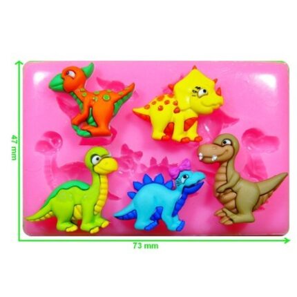 Molde Silicone Modelo MINI  Dinossauros