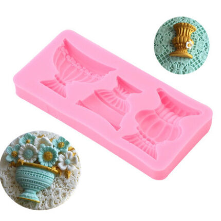 Molde Silicone Modelo Vaso Arabescos