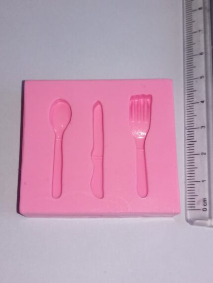 Molde Silicone Modelo Talheres