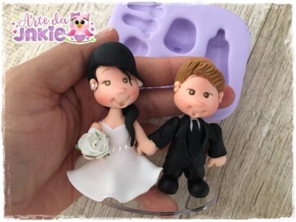 Molde Silicone Modelo Noivinhos