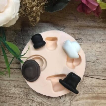 Molde Silicone Modelo Chapéus