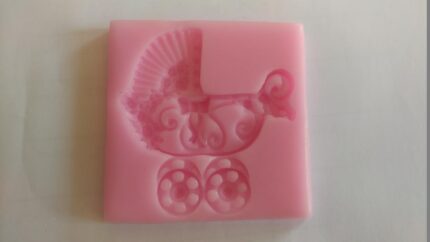 Molde Silicone Modelo Carrinho De Bebê