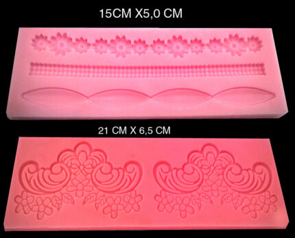Molde Renda Açúcar Dura-flex Kit Promocional 02 Unids.