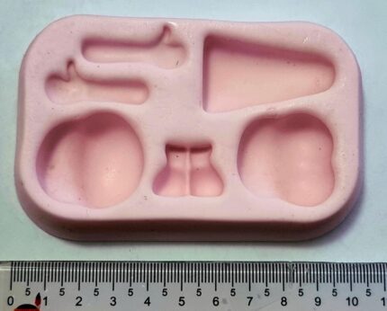 MOLDE SILICONE BONECA UNIVERSAL COM SAIA MÉDIA