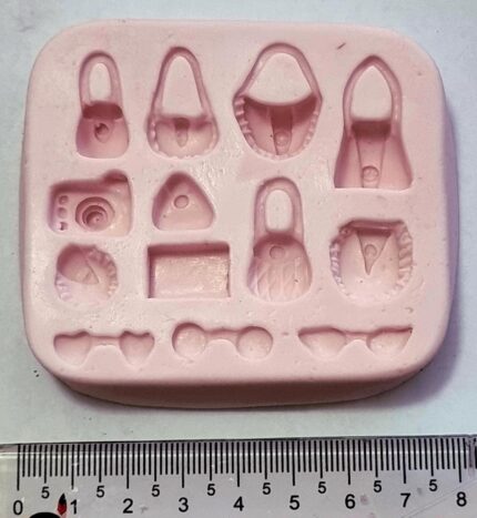 MOLDE SILICONE APLIQUE LAÇOS BOLSINHAS E ACESSÓRIOS