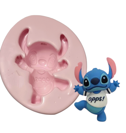 MOLDE SILICONE MODELO STITCH OPPS