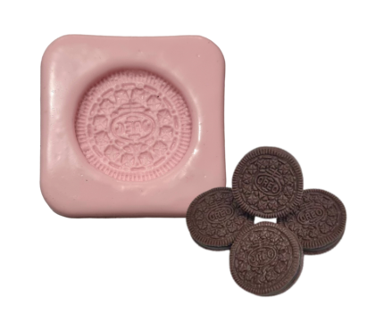 MOLDE SILICONE MODELO BISCOITO OREO
