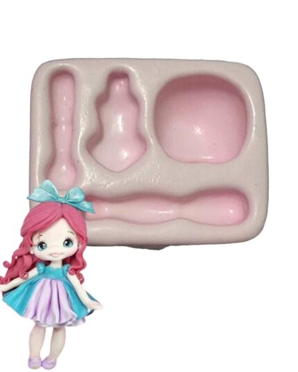 MOLDE SILICONE MODELO BONECA CUTI