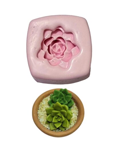 MOLDE SILICONE MODELO PLANTA SUCULENTA