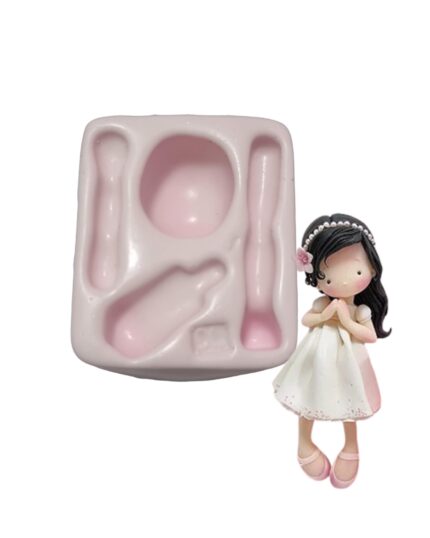 MOLDE SILICONE MODELO MENINA COMUNHÃO